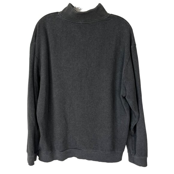Roundtree & Yorke Mens Sweater Mens Large Gray Pull Over 1/4 Zip - Picture 2 of 7
